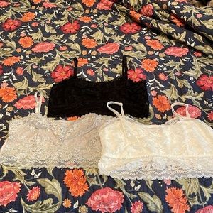 Set of 3 bralettes